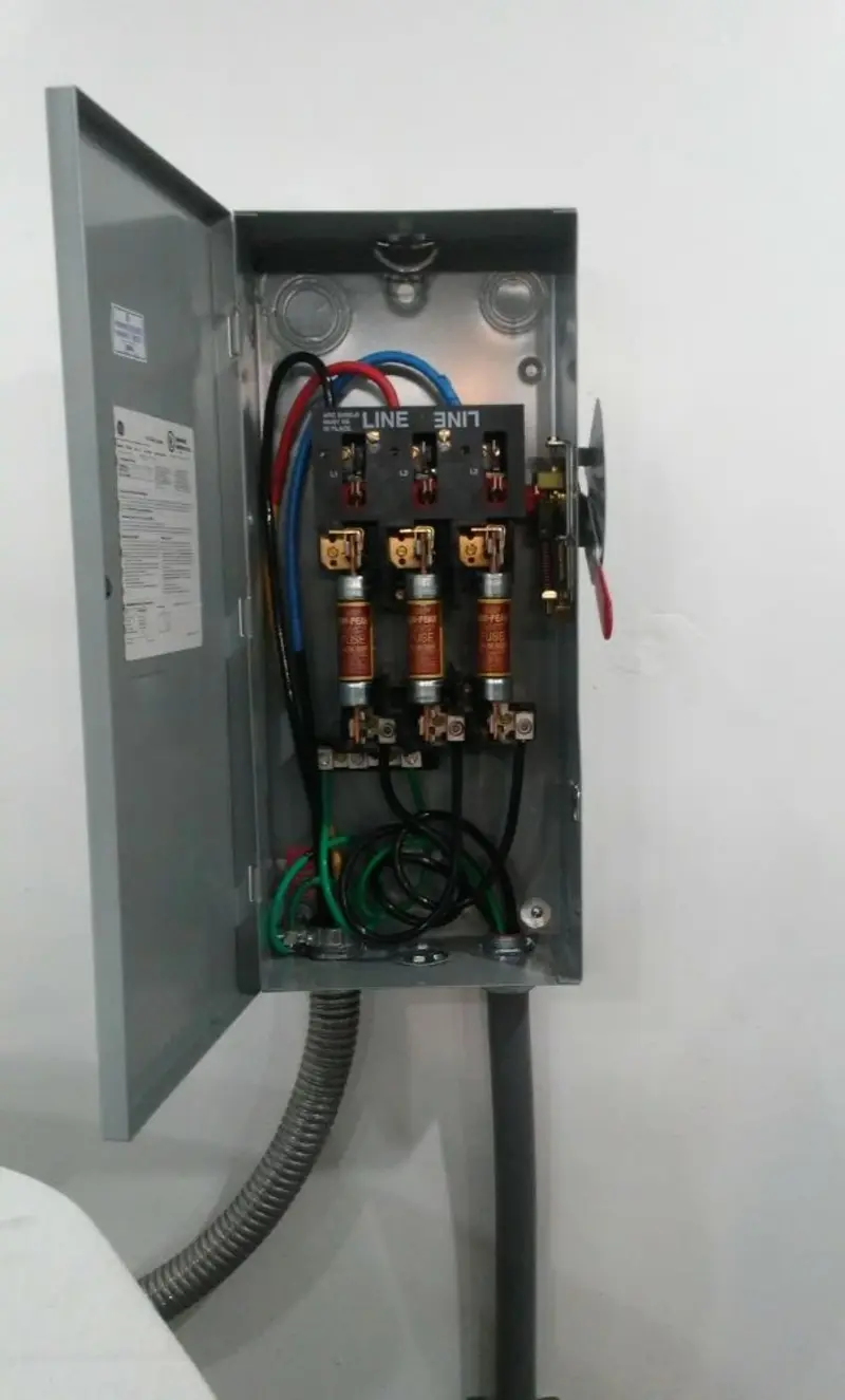 Three-phase disconnect switch installed for Electrical Wiring & Rewiring in Fort Pierce