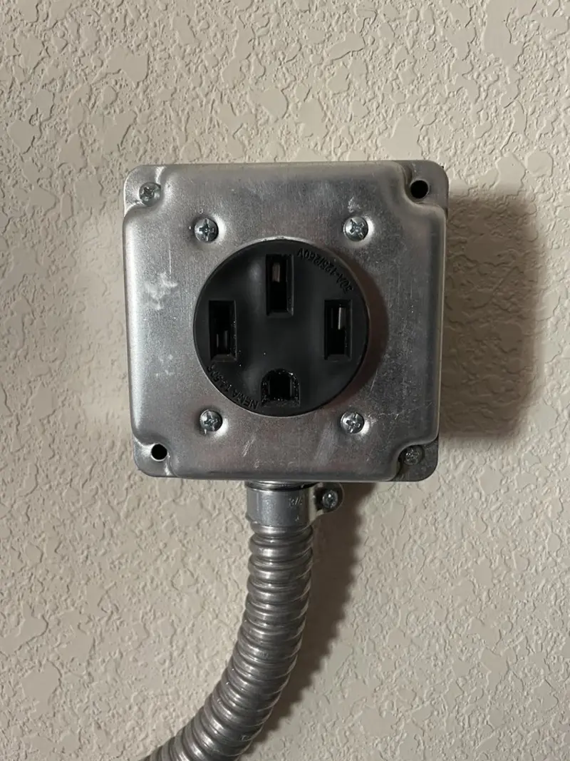NEMA 14-50 outlet installed for Electrical Panel Upgrade in Fort Pierce